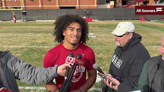 Oklahoma RB Gavin Sawchuk Interview Alamo Bowl Preview [upl. by Bartie]