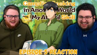 NINRIR THE WIND GODDESS AND A SLIME Campfire Cooking Episode 5  REACTION [upl. by Nadbus]