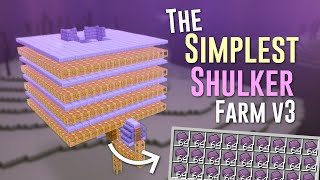 Minecraft Fast amp Simple Shulker Farm  Java 117  121  by Balllight amp The Archivists [upl. by Gudren]