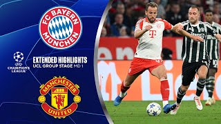 Bayern vs Manchester United Extended Highlights  UCL Group Stage MD 1  CBS Sports Golazo [upl. by Raveaux]