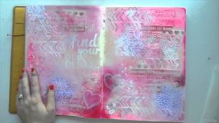 Lets Get Inkie  Art Journal Flip Through 1 [upl. by Iinden172]