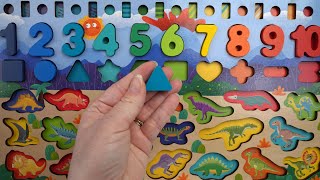 Best Learn Shapes and Numbers for Toddlers Kids Educational Puzzle Board [upl. by Thanh413]