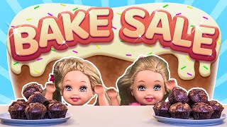 Barbie  The Twins Bake Sale  Ep82 [upl. by Tiler]