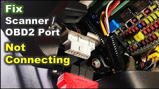 How to Fix OBD2 Port not Connecting with Automotive Scanner  Solve Scan Tool Wont Connect [upl. by Assenej]