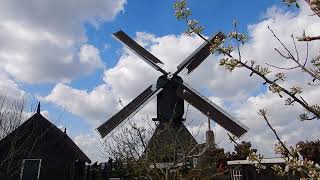 4K Rotating windmill at Kinderdijk The Netherlands [upl. by Pardo]