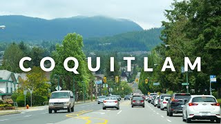 Coquitlam BC Downtown Drive 4K  British Columbia Canada [upl. by Coffeng614]