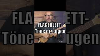 FlageolettTöne auf der Ukulele [upl. by Elyssa]