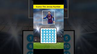 Guess The Jersey Number। Football Quiz। shorts shortsfeed [upl. by Marysa848]