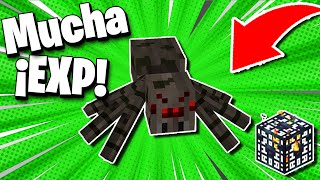 ✅ La Mejor GRANJA de EXPERIENCIA Spawner de Arañas Minecraft 120 [upl. by Lati]