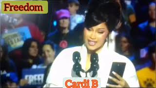 OMG celebrity Cardi B slammed Donald Trump amp support Kamala Harris for ELECTION FULL SPEECH [upl. by Kele916]