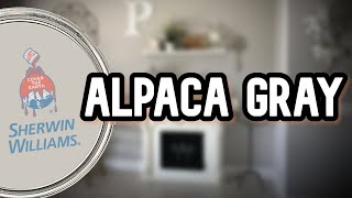 AWESOME Sherwin Williams Color  Alpaca Color Review [upl. by Hedda408]