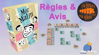 Mots malins règles et avis [upl. by Rettig]