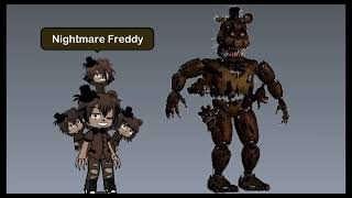 Mostly all my fnaf characters in gacha Also this is a redo [upl. by Dleifniw]