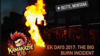 Evel Knievel Days 2017 The Big Burn Incident [upl. by Buzz]