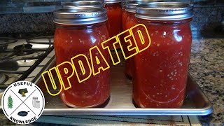 Canning Tomatoes WITHOUT a pressure cooker and No Water Bath  UPDATED  Useful Knowledge [upl. by Acnoib]