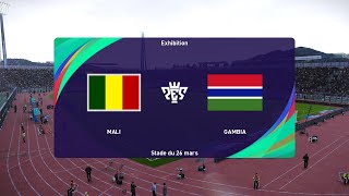 Mali vs Gambia 24032023 Africa Cup of Nations PES 2021 [upl. by Aivekahs]