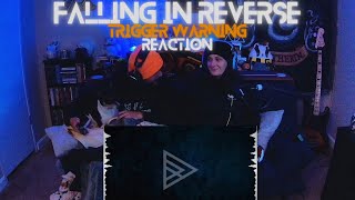 First Time Listening to Trigger Warning by Falling in Reverse Couple Reacts [upl. by Ruhtracam]