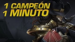 Twisted Fate  1 CAMPEÓN EN 1 MINUTO  League of Legends Express [upl. by Arlo]