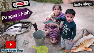 pangas fish recipe  how to pangas fish cutting 🐠🐋🐟souravjoshivlogs7028 NikitaSardarVlogs [upl. by Lehacim]