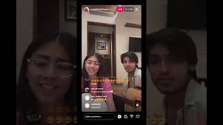 Chahu main ya na cover by Tanishka and Anuj💗🥺 Insta live  trending tanuj viral [upl. by Eirene]