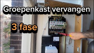 3 fase groepenkast  krachtgroep voor oa laadpaal • warmtepomp • kookplaat  elektricien Amsterdam [upl. by Gelb]