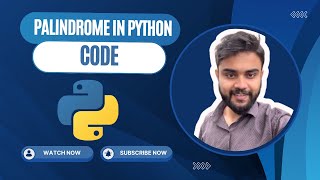 palindrome number in python [upl. by Bonnes]