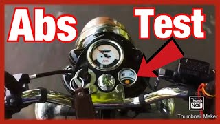 abs test  bullet  royal enfield classic 350 cc  abs  2018  bs4  review [upl. by Aokek]