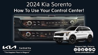 Refreshed 2024 Kia Sorento  How To Use Your Control Center All Trims [upl. by Calder]