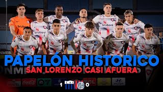 SAN LORENZO Y UNA DERROTA DURISIMA QUE LO DEJA AFUERA DE LA LIBERTADORES [upl. by Aihtebat91]