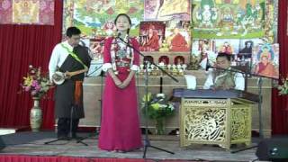 Tenzin Kunsel performs infront of Sogyal Rinpoche [upl. by Little402]