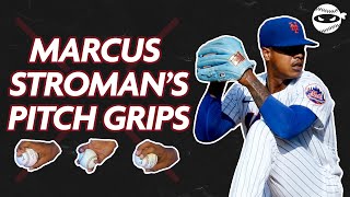 MARCUS STROMAN REVEALS HIS PITCH GRIPS  PitchingNinja [upl. by Abehs95]