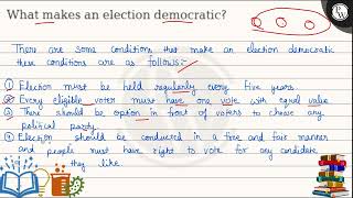 What makes an election democratic [upl. by Neras]