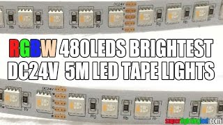 RGBWarm White 5050 4in1 480LEDs per 16 4ft led strip lights warranty 3years [upl. by Needan482]