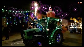 1 Te Kortenberg Kerstverlichting Tractors Lichtstoet  Everberg aan Café T Pleintje [upl. by Haropizt379]