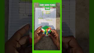 Cube solve magic trick shorts rubikscube [upl. by Hepzi808]