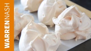 Meringue Recipe Easy  Just 2 Ingredients  Recipes by Warren Nash [upl. by Dolan]