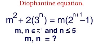 Solving A Diophantine Equation  Math Olympiad Preparation [upl. by Suirad]