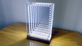 How to Make a Modern LED Infinity Illusion Mirror [upl. by Hertzog]