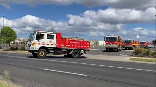 CFA  Strike team 0710 and trucks arriving Lethbridge and Queenscliff First catches [upl. by Entirb924]