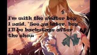 Nightcore  Sk8er boy by Avril Lavigne LYRICS [upl. by Anitram787]