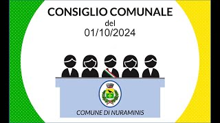 Consiglio comunale del 1 ottobre 2024  Comune di Nuraminis [upl. by Etep890]