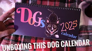 Unboxing a doggy dog desk calendar from Printify [upl. by Hadley]