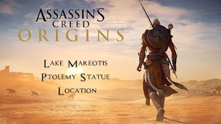 Lake Mareotis Ptolemy Statue Location  Assassins Creed Origins [upl. by Fidelity924]