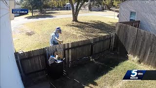 Video shows mail carrier pepperspraying dog inside gate [upl. by Kalli]