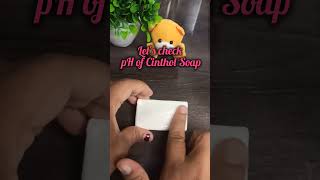 Cinthol Soap tested Is it safe😱ph youtubeshorts shorts skincare testing beauty whitening [upl. by Oicnedif]