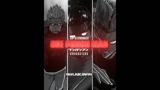 Top 10 Strongest OPM characters☠️🔥「Manga Edit」edit opm manga [upl. by Llenoil]