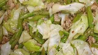 Ginisang Baguio Beans with Pork Recipe ulamoftheday cooking filipinorecipe lutongbahay [upl. by Yadnil]