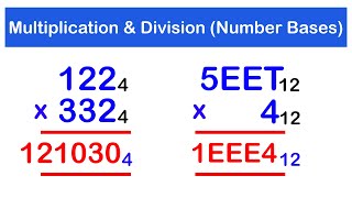 Multiplication and Division of Number Base  SHS 1 CORE MATH [upl. by Nikral]