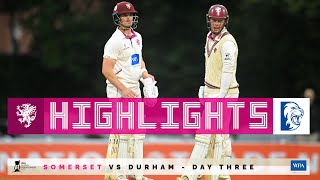 HIGHLIGHTS Somerset thrive with 3 late wickets to remain in control [upl. by Fridell]