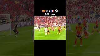 Spain vs France 21 ⚽ full time euro2024 spain france lamineyamal footballkolomuani [upl. by Kohler623]